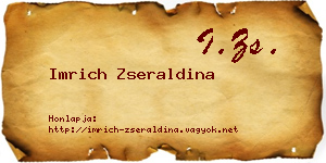Imrich Zseraldina névjegykártya